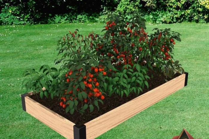 Висока насипна грядка, тепла клумба, мінігород, мінігазон- фото № 1