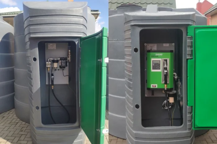 Міні АЗС під ключ 5тон для дизпалива з двостінним резервуаром- фото № 1