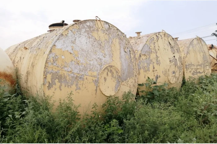 Емкость металлическая б/у Резервуар для хранения воды или гсм. Ресивер воздушный- фото № 13