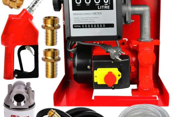 Топливная мини АЗС на 60 л.мин с фильтом, заправочная станция- фото № 1