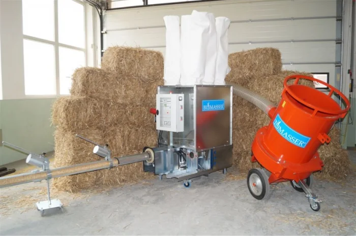 Линия брикетирования соломы шнековым прессом BIOMASSER. 300кг.час. Б.У- фото № 1