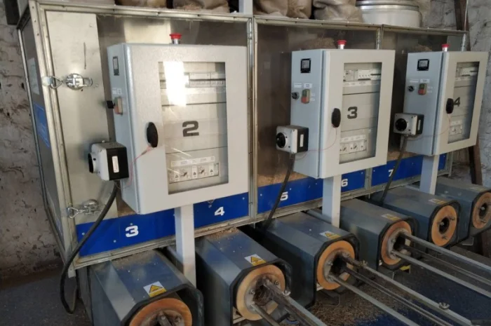 Линия брикетирования соломы шнековым прессом BIOMASSER. 300кг.час. Б.У- фото № 13