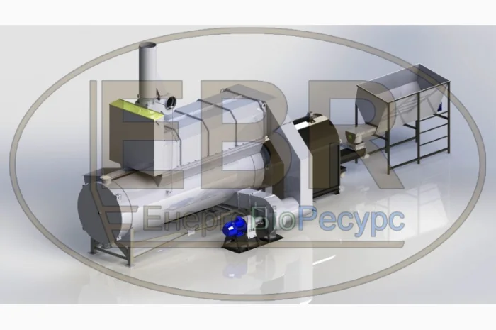 Теплогенератор с воздушным теплообменником для зерновых сушилок- фото № 1