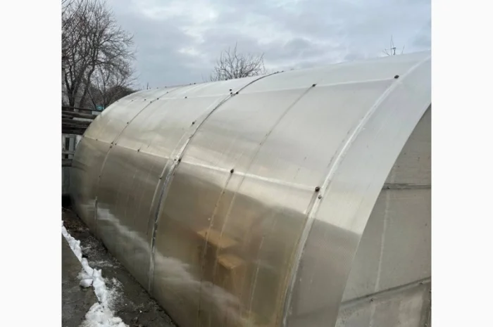 Продається готова теплиця з полікарбонату з котлом. Розмір 4м х 8м- фото № 2