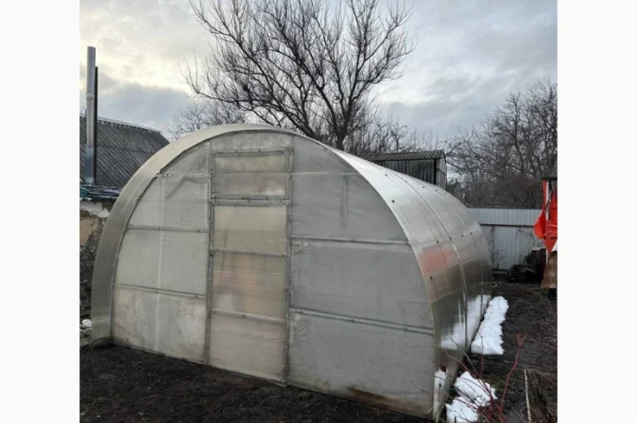 Продається готова теплиця з полікарбонату з котлом. Розмір 4м х 8м- фото № 3