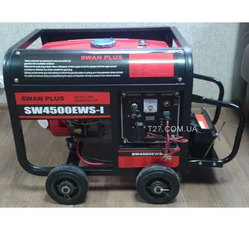 Генератор Swan Plus SW4500EWS-I бензиновий зі стартером 2.8 кВт- фото № 3