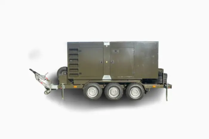 Мобильный дизельный генератор CUMMINS M 70D (70 КВт) на колесном шасси- фото № 1