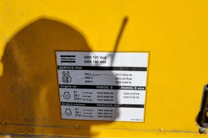 Генератор Atlas Copco QAS 125- фото № 8