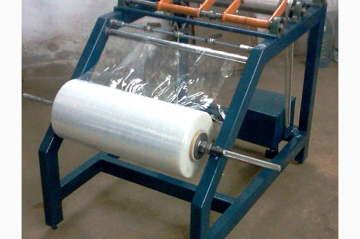 Перемоточно - раскроечный станок(станок для перемотки стрейч пленки)- фото № 1