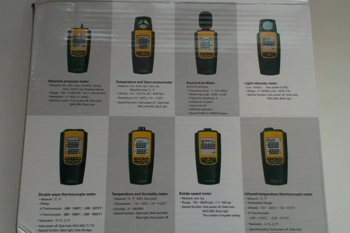 Анемометр SR8022 с функией измерения температуры и объёма воздушного потока (0.4-20 m/s)- фото № 8