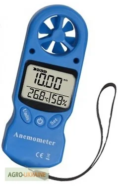 Анемометр термо-гигрометр 3 в 1 SR5803 ( 2178 ) (0, 3-30 м/с) (0%-99%) (-10 to 50& 186; C)- фото № 1