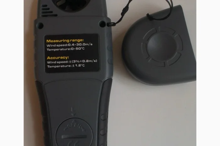 Цифровой анемометр Kecheng SR5280A ( КС-280А ) 0.4 30.0m/s;  0 C 50 C- фото № 3