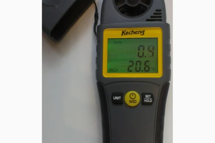 Цифровой анемометр Kecheng SR5280A ( КС-280А ) 0.4 30.0m/s;  0 C 50 C- фото № 4