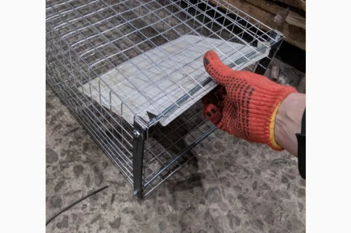 Живоловушка на кота. Метровая живоловка. Котоловка c педалью. Суперкотоловушка- фото № 2