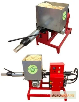 Брикетировочный автоматический мини-пресс для древесных опилок (брикетировщик, брикетёр)- фото № 1