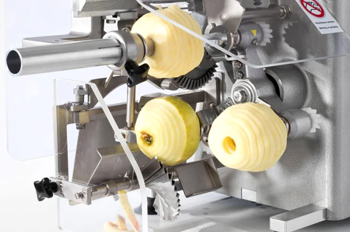 Машина для очистки, нарезания, удаления сердцевины яблок 70-100 кг/час- фото № 3