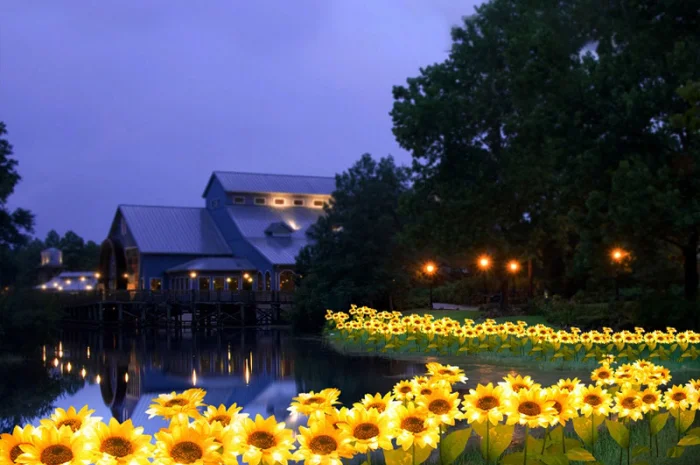 Подсолнух на солнечной батарее садовый фонарь- фото № 6