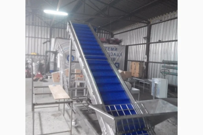 Конвейер из нержавеющей стали для ягод- фото № 1