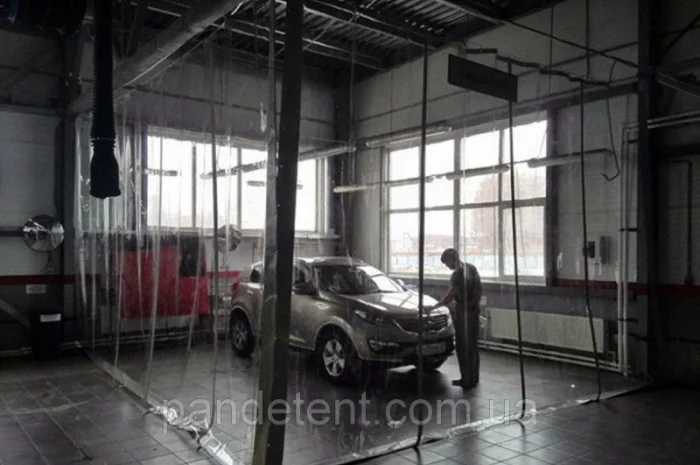 Шторы для автомоек, сервисов, СТО, покрасочных цехов, завесы тент из ПВХ- фото № 1