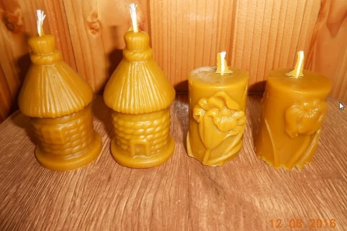 Восковые свечи из натурального воска- фото № 1