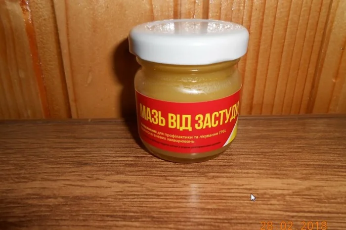 Мазь від застуди- фото № 1