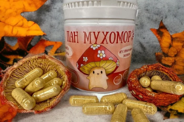Мухомор червоний 90 капсул по 0.5 грам- фото № 1