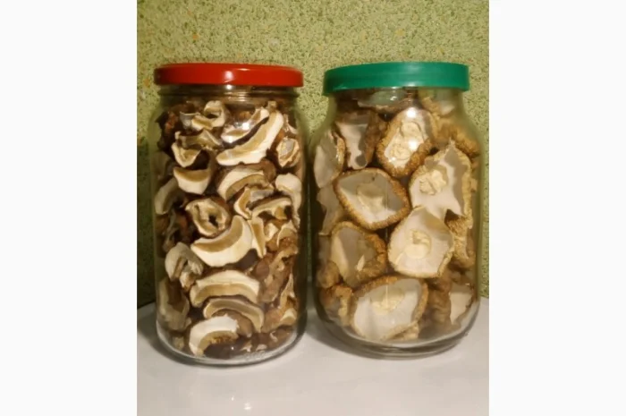 Молоді шапочки білі/белые гриби першого сорту сушені з Карпат (білий/белый гриб)- фото № 1