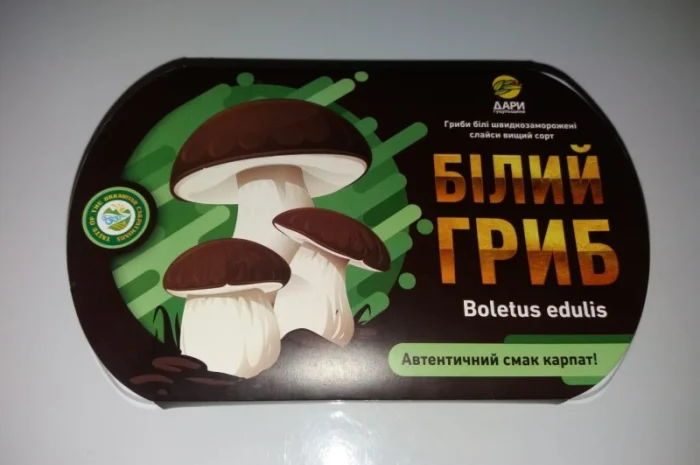 Слайси білого гриба морожені в упаковці- фото № 5