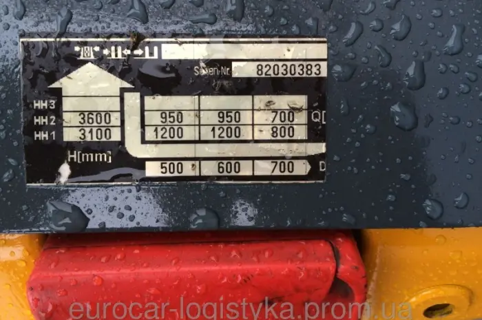 Штабелер электрический JUNGHEINRICH EJC 12 1, 2т 3, 6м 200- фото № 2