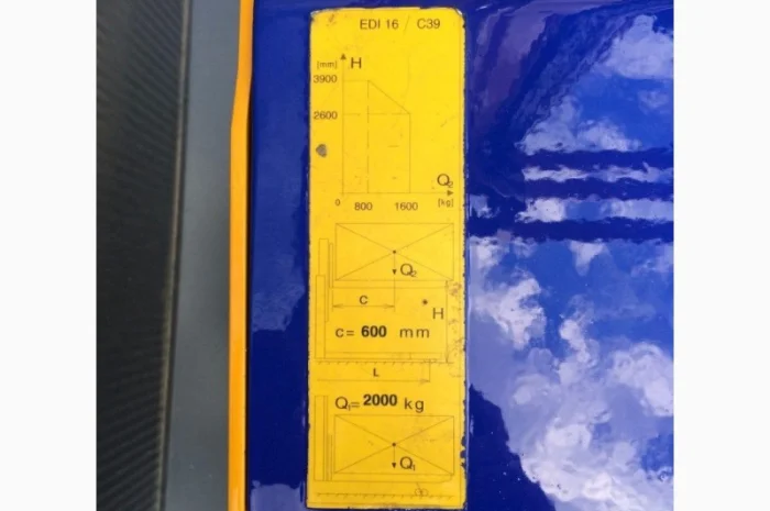 Штабелер электрический STOCKLING 2009р 1, 6т 3, 9м-висота підйому- фото № 4