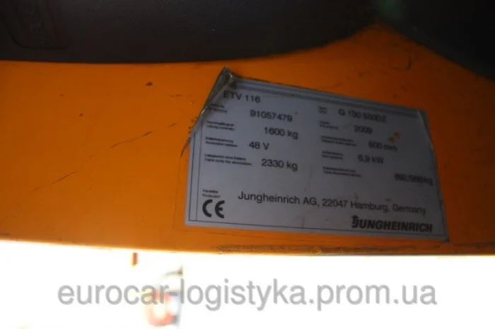 Ричтрак Jungheinrich ETV116 Triplex 2009р 1, 6т 5, 3м- фото № 2