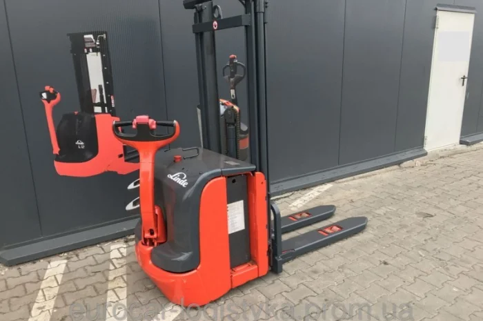 Штабелер электрический поводковый LINDE L14 1, 4т 3, 0м 2007- фото № 1