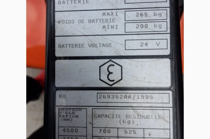 Штабелер електричний TOYOTA BT 1, 25т 4, 5м-висота підйо- фото № 5