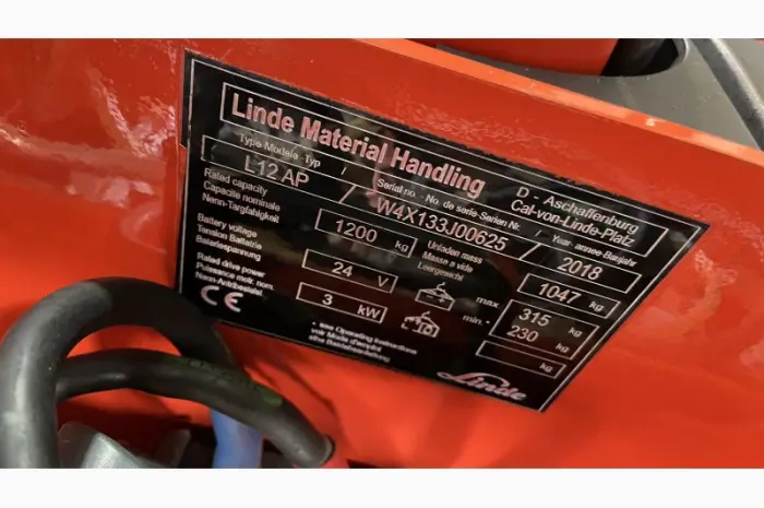 Электрический штабелер погрузчик кара 1014* Linde L12АР 1.2t 1.9m- фото № 5