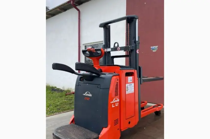 Электрический штабелер погрузчик кара 1014* Linde L12АР 1.2t 1.9m- фото № 4
