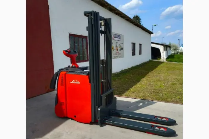 Штабелер рокла навантажувач электрический 818*Linde L14L AP 1, 4т 4, 32m- фото № 10