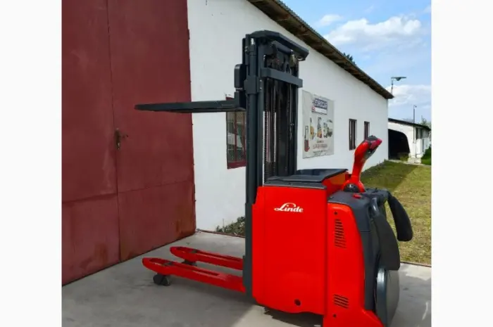 Штабелер рокла навантажувач электрический 818*Linde L14L AP 1, 4т 4, 32m- фото № 2