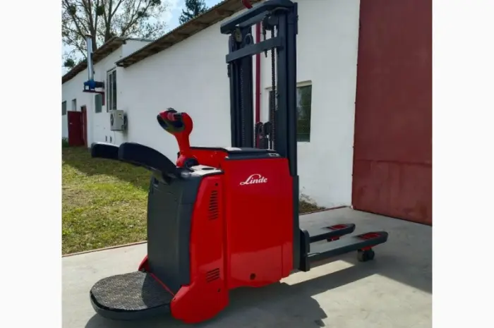 Штабелер рокла навантажувач электрический 818*Linde L14L AP 1, 4т 4, 32m- фото № 8