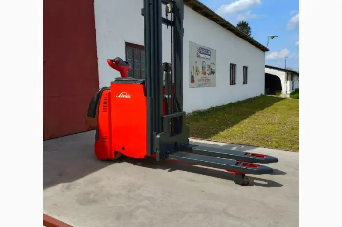 Штабелер рокла навантажувач электрический 818*Linde L14L AP 1, 4т 4, 32m- фото № 9