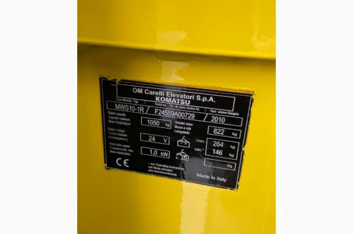 Штабелер рокла електричний 1022 Komatsu MWS 10 1R 1000kg 430cm- фото № 3