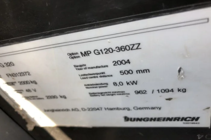 Электропогрузчик Jungheinrich EFG 320- фото № 6