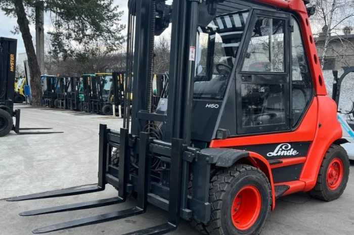 Дизельный погрузчик вилочный бу 6т. Linde H60D-03 4 метра подъем- фото № 6