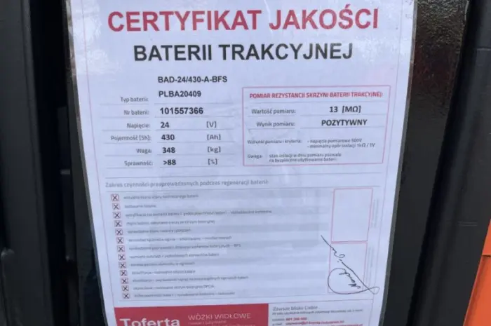 Поводковый штабелер BT SPE125L 4.5м. подъем акб 88% 1438 мг- фото № 7