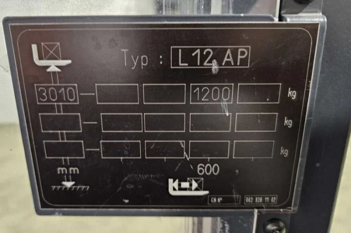 Поводковий штабелер Linde L12AP 2019 р. 756 мг 2924 мм підйом 1915мм габарит- фото № 6