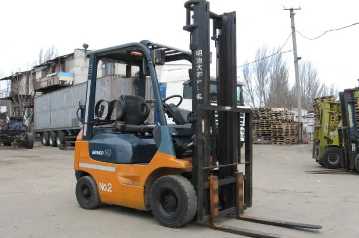 Газобензиновий автопогрузчик Toyota 02-7FG14 на 1.35 тонни- фото № 2