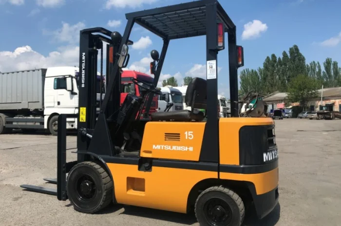 Газ-бензиновый вилочный погрузчик навантажувач Mitsubishi на 1.5 тонны- фото № 3