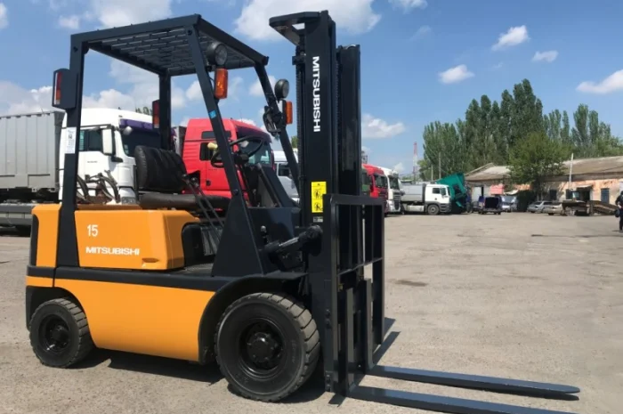 Газ-бензиновый вилочный погрузчик навантажувач Mitsubishi на 1.5 тонны- фото № 7