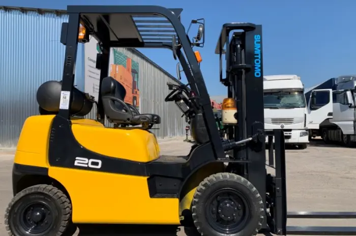 Вилочный газовый автопогрузчик Sumitomo с позиционером вил- фото № 2