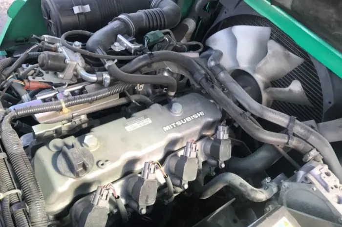 Газ-бензиновый вилочный погрузчик Mitsubishi FGE14T-F34 год выпуска 2015, новая резина- фото № 11