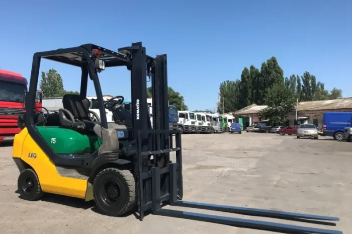 Газовый автопогрузчик Komatsu FG15HT-20 грузоподъёмностью 1.5 тонны- фото № 4